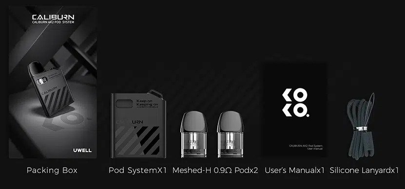 Uwell Caliburn AK2 Pod Vape Kit | Buy at cigge.com